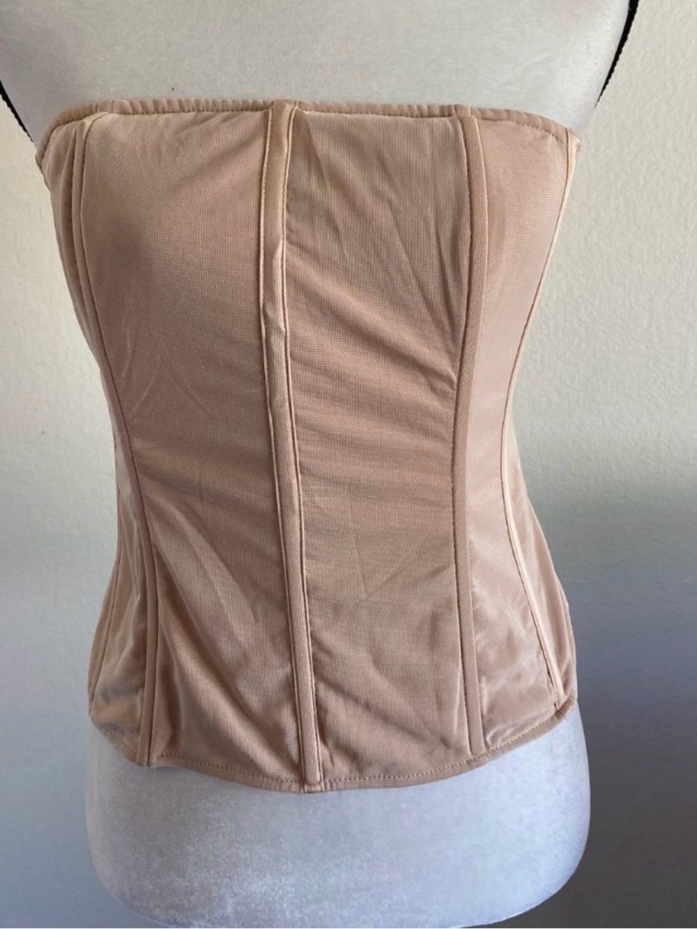 Missguided + Strapless Nude Corset Top